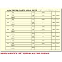 A4 Confidential Sign in Visitor Book