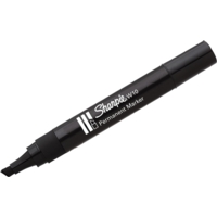 Sharpie W10 Permanent Black Chisel Tip Markers Box of 12