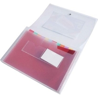 A5 Rainbow 13 Part Clear Expanding File Organiser