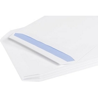 C5 White Plain100gsm Peal and Seal Envelopes Box of 500