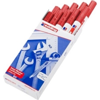 Edding 750 Paint Marker 2-4mm Bullet Red Box of 10