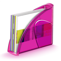 Happy Magazine Storage Rack Holder Indian Pink