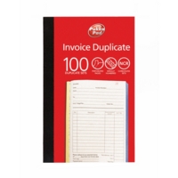 Duplicate 216mm x 130mm Invoice Book SINGLE