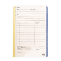Duplicate 216mm x 130mm Invoice Book SINGLE