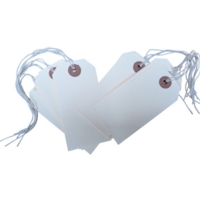 White Strung Tags 120mm x 60mm Box of 250