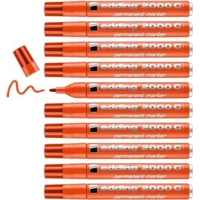 Edding 2000c Permanent Orange Markers Box of 10