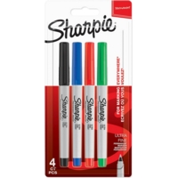 Sharpie Ultra-Fine Permanent Assorted Markers Pack of 4