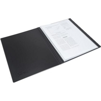 A4 Hard Back Display 24 Pocket Presentation Book Black