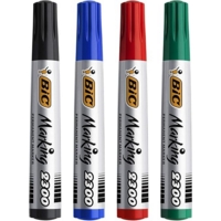Bic 2300 Permanent Chisel Assorted Markers Pack of 4