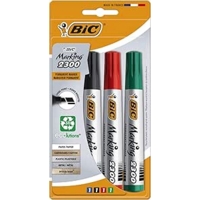 Bic 2300 Permanent Chisel Assorted Markers Pack of 4