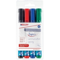 Edding 380 Flip Chart Markers Assorted Markers Pack of 4