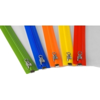 A4+ Polythene Clear Assorted Coloured Zips SINGLE BAG