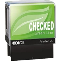 CHECKED Word Self Inking Red Ink Stamp