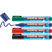 Edding 380 Flip Chart Markers Assorted Markers Pack of 4