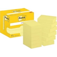 Post-It Notes Original Yellow 38mm x 51mm Pack of 12