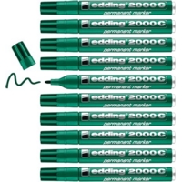 Edding 2000c Permanent Green Markers Box of 10