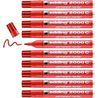 Edding 2000c Permanent Red Markers Box of 10