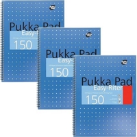 Pukka A4 Metallic Easy- Riter Notebook Pack of 3