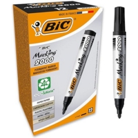 Bic 2000 Permanent Quick Drying Markers Pack of 12