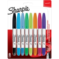 Sharpie Twin Tip Fine Assorted Markers Pack of 8