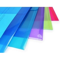 A3 Assorted Coloured Popper Wallets Pack of 5