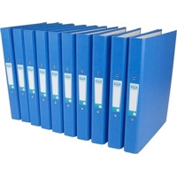 Elba A4 Portrait 2-Ring Binder Blue Box of 10