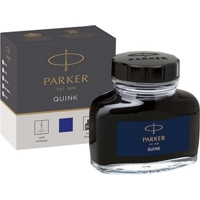 Parker Fountain Pen Quink Blue Ink Refil 2oz Bottle