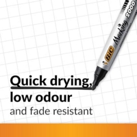 Bic 2000 Permanent Quick Drying Markers Pack of 12