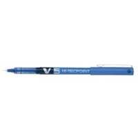 Pilot V5 Hi-Techpoint Rollerball Pen Blue Box of 12