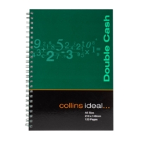 Collins A5 Soft Back Double Cash Manuscript Book