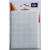 Circle White Labels 19mm Pack of 140