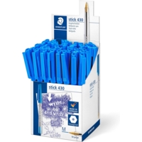 Staedtler Stick 430 Ballpens Medium Blue Ink Box of 50