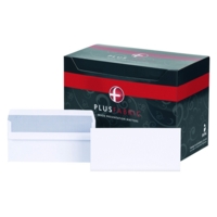 Plus Fabric DL White Plain 120gsm Envelopes Box 250