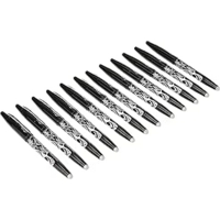 Pilot Frixion Rollerball Black Medium Erasable Pens Box of 12