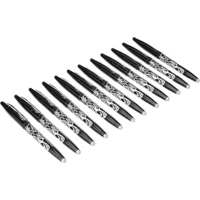 Pilot Frixion Rollerball Fine Erasable Pens Black Box of 12