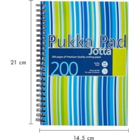 Pukka A5 Wirebound Jotta Notebook Blue Pink Pack of 3