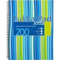 Pukka A4 Wirebound Jotta Notebook Blue Pink Pack of 3