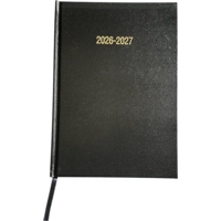 A4 Academic Page Per Day Diary Black 2026-2027
