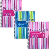 Pukka A4 Wirebound Jotta Notebook Blue Pink Pack of 3