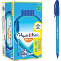 Inkjoy 100 Ball Pens Blue Ink Box of 50
