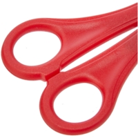 Round End 5" Plastic Handle Red Safety Scissors