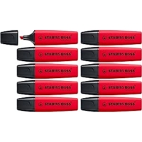 Stabilo Boss Original Highlighter Red Pack of 10