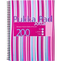 Pukka A4 Wirebound Jotta Notebook Blue Pink Pack of 3