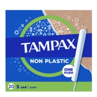 Tampax Non Plastic Tampons Super 20 per Pack