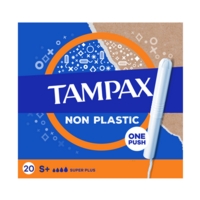 Tampax Non Plastic Tampons Super Plus 20 Per Pack