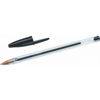 Bic Cristal Soft Ballpoint Pen Medium Black Ink Box of 50