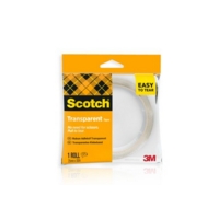 3M Scotch Easy Tear Clear Tape Roll 25mm x 50m SINGLE