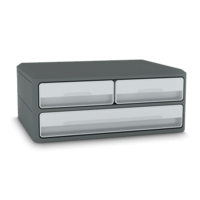 Screen Mount Module with Drawers 9-021