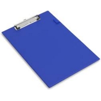 A4 Fold Over PVC Clipboard Blue SINGLE
