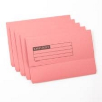 Eastlight Foolscap Document Wallets Pink Pack of 50